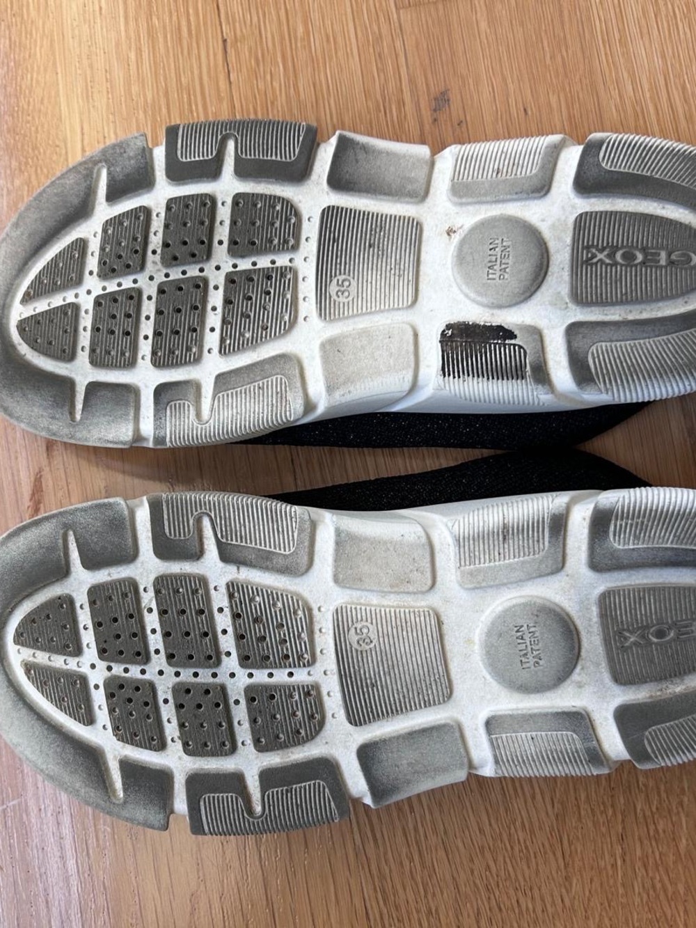 GEOX Black Knit Slip-On Sneakers - Picture 5 of 5